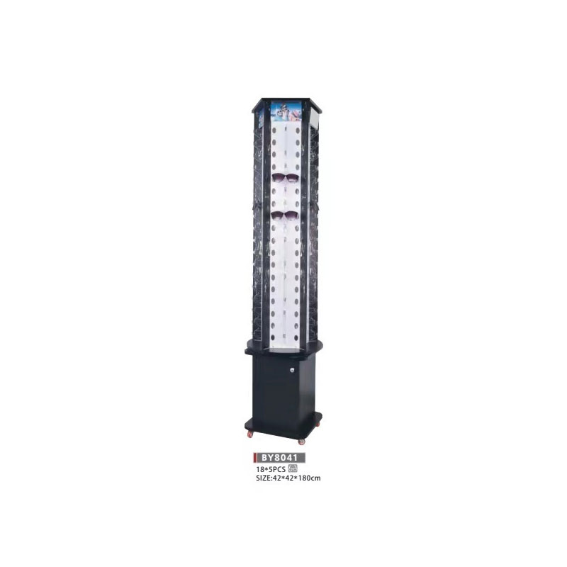 Floor-standing glasses display rack Floor-standing
