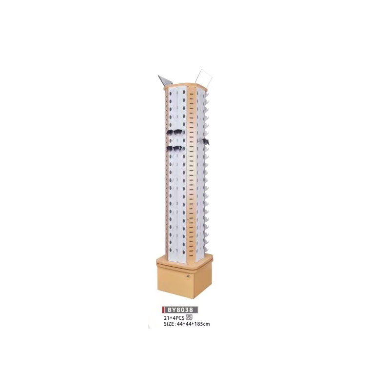 Floor-standing glasses display rack Floor-standing