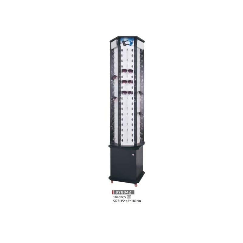 Floor-standing glasses display rack Floor-standing