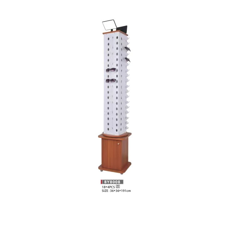 Floor-standing glasses display rack Floor-standing