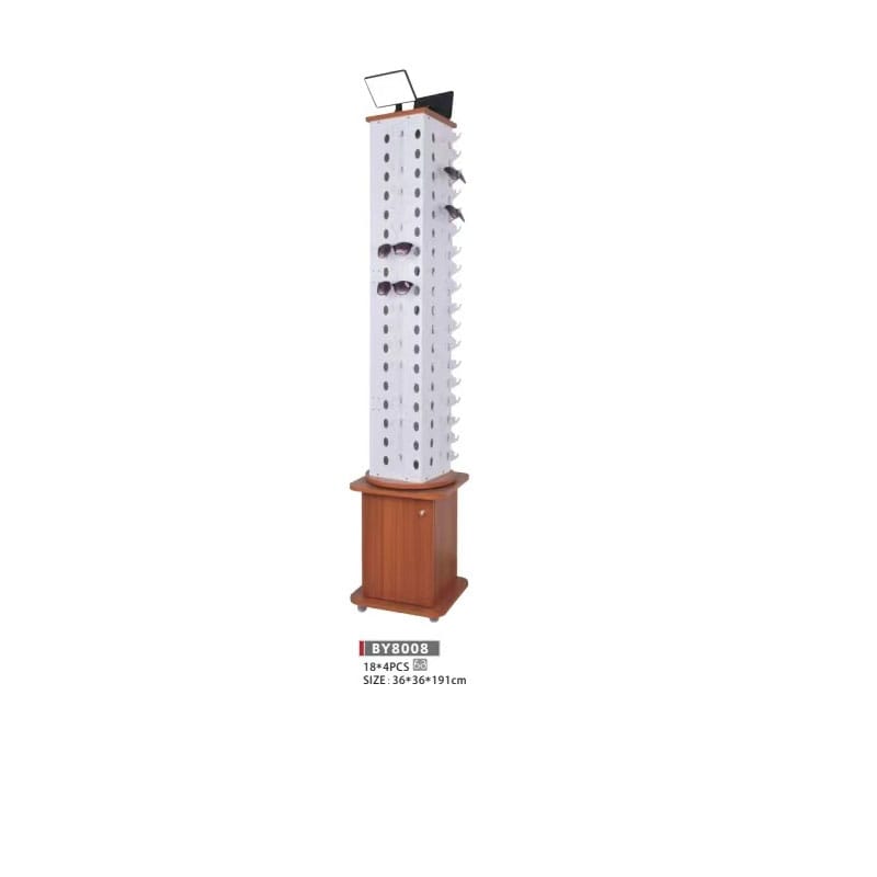 Floor-standing glasses display rack Floor-standing