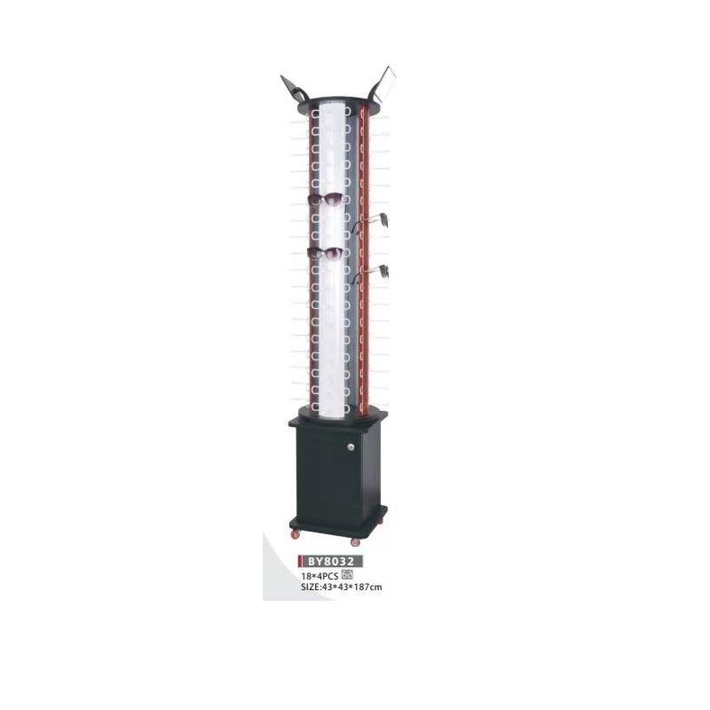 Floor-standing glasses display rack Floor-standing