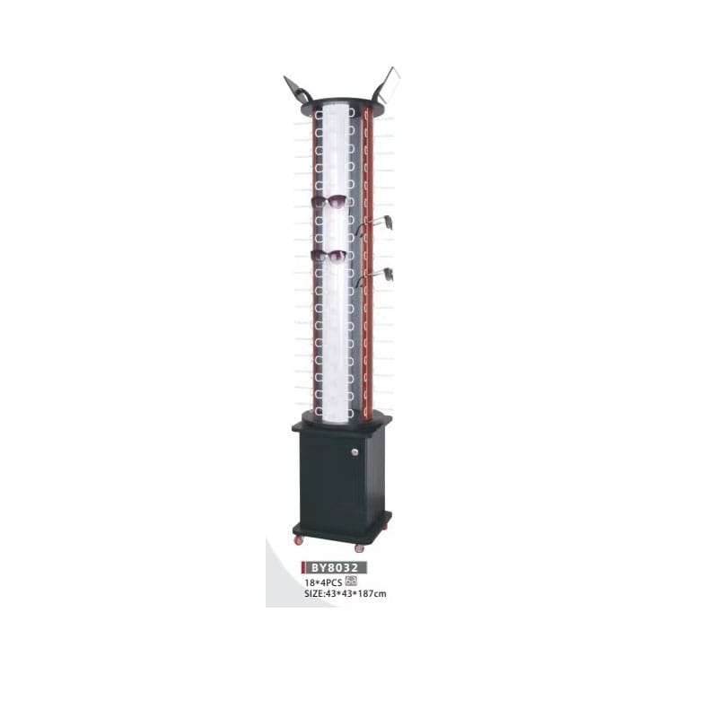 Floor-standing glasses display rack Floor-standing
