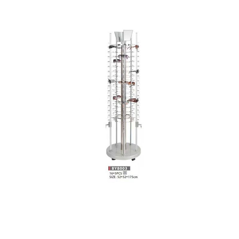 Floor-standing glasses display rack Floor-standing