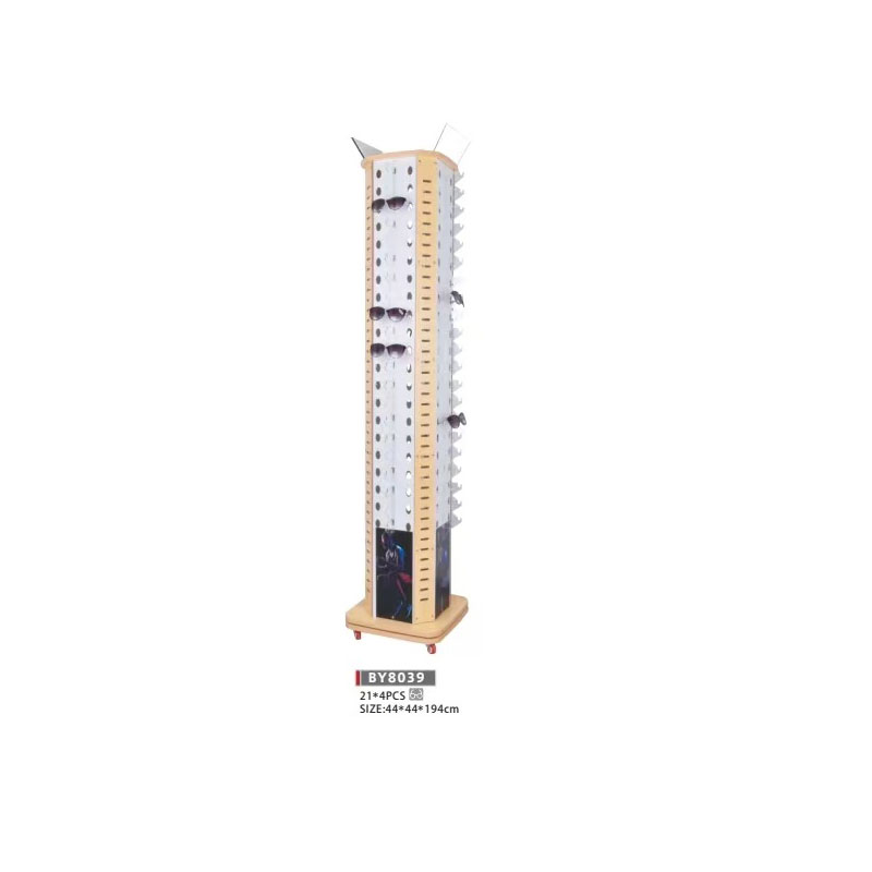 Floor-standing glasses display rack Floor-standing