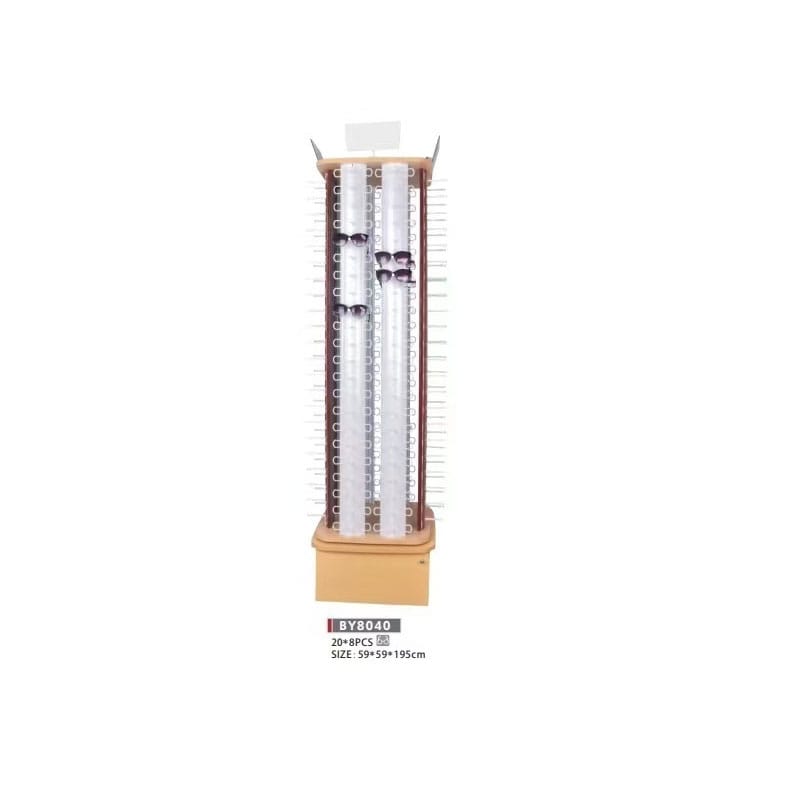 Floor-standing glasses display rack Floor-standing