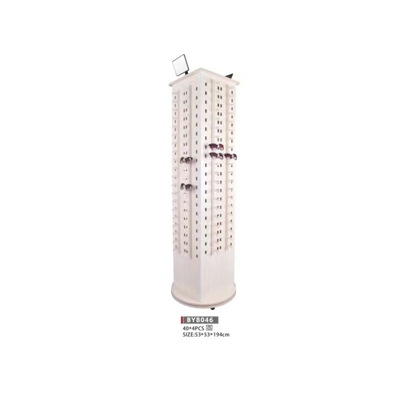 Floor-standing glasses display rack Floor-standing