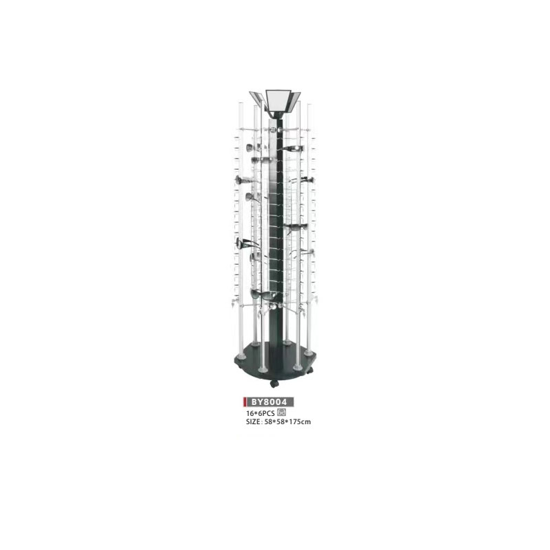 Floor-standing glasses display rack Floor-standing