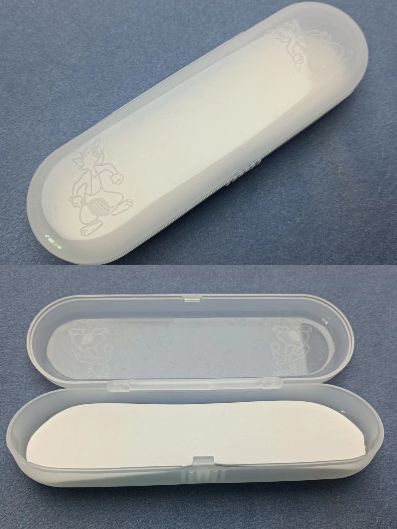 Plastic glasses case