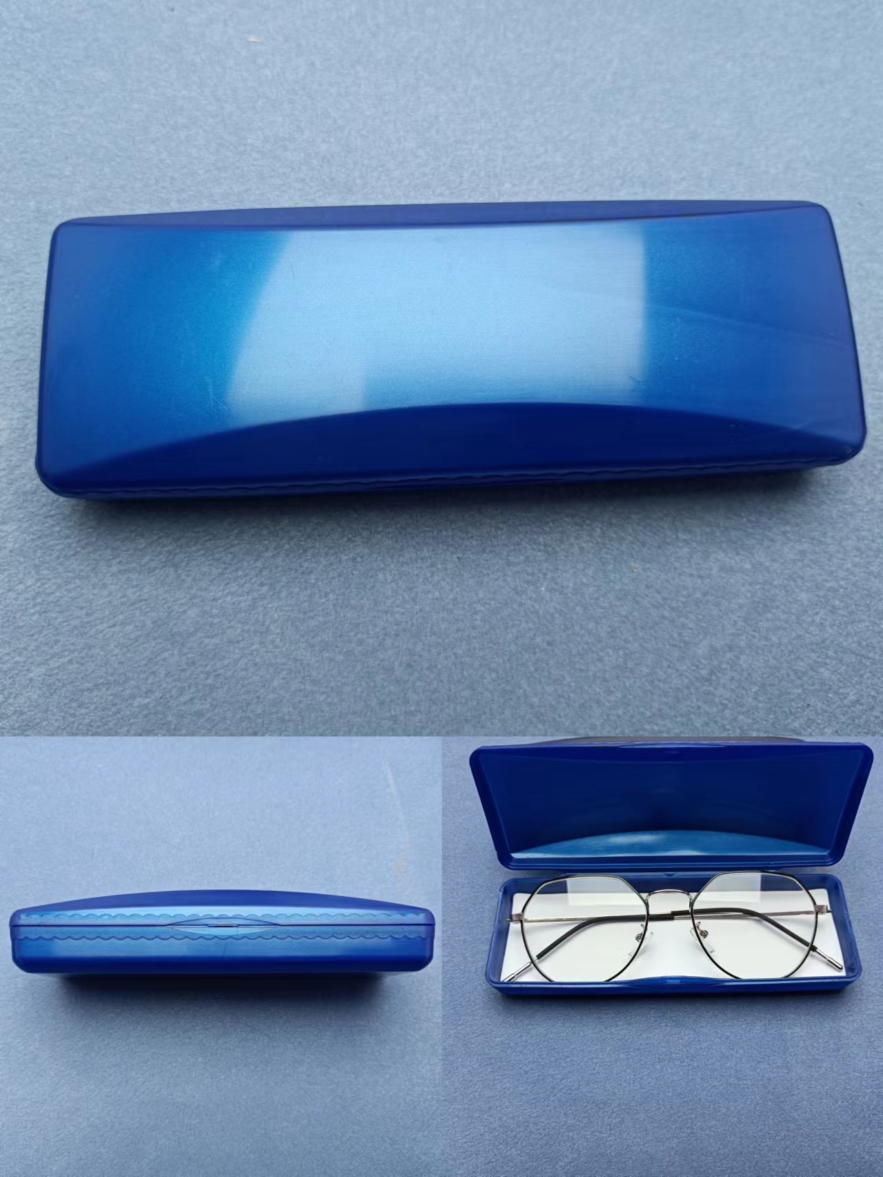 Plastic glasses case