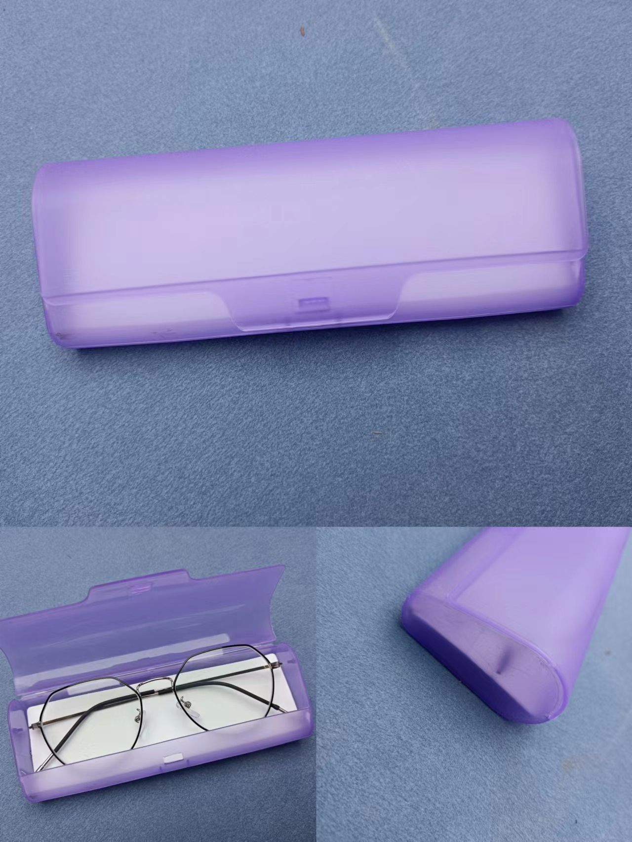Plastic glasses case