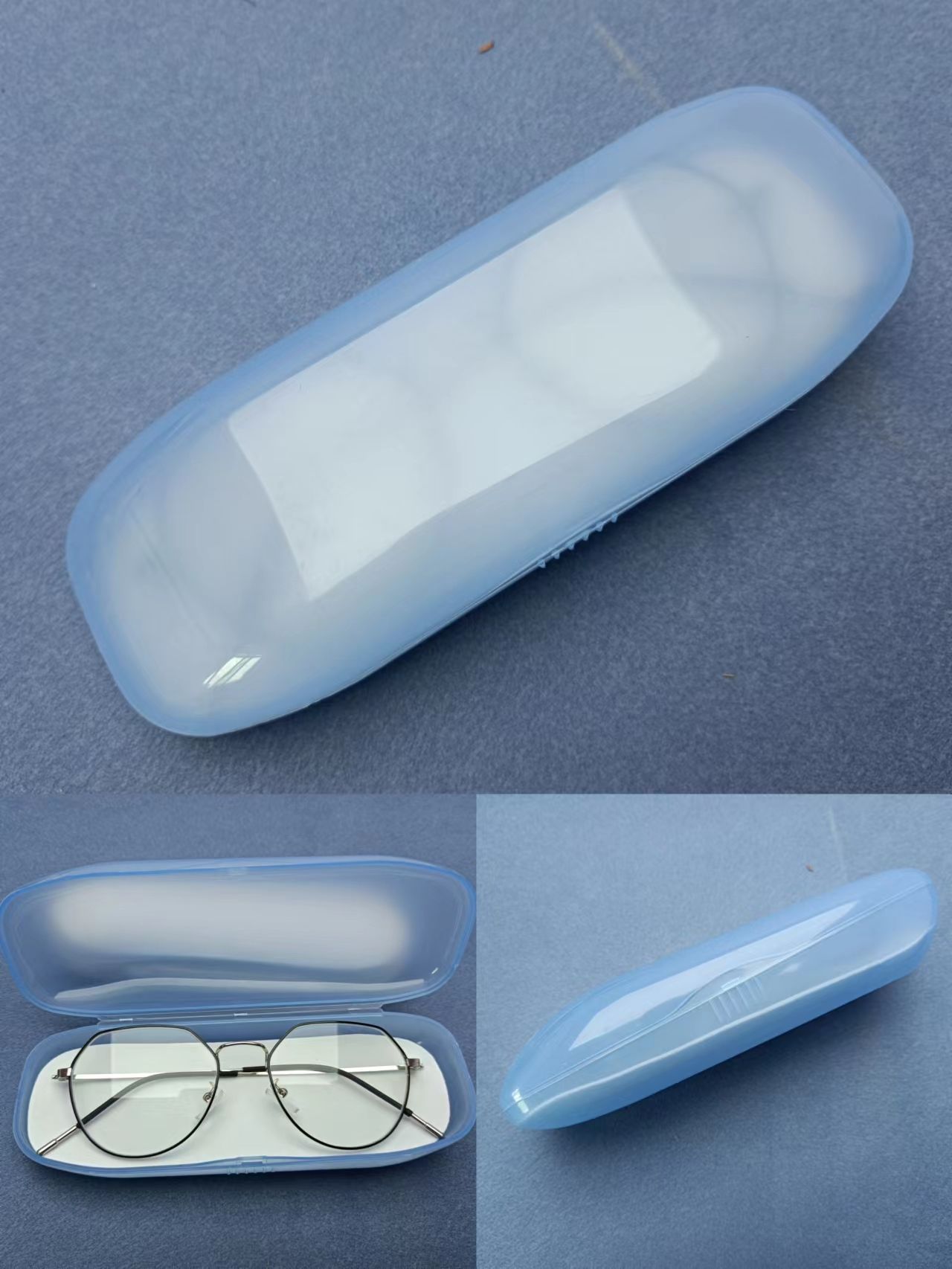 Plastic glasses case