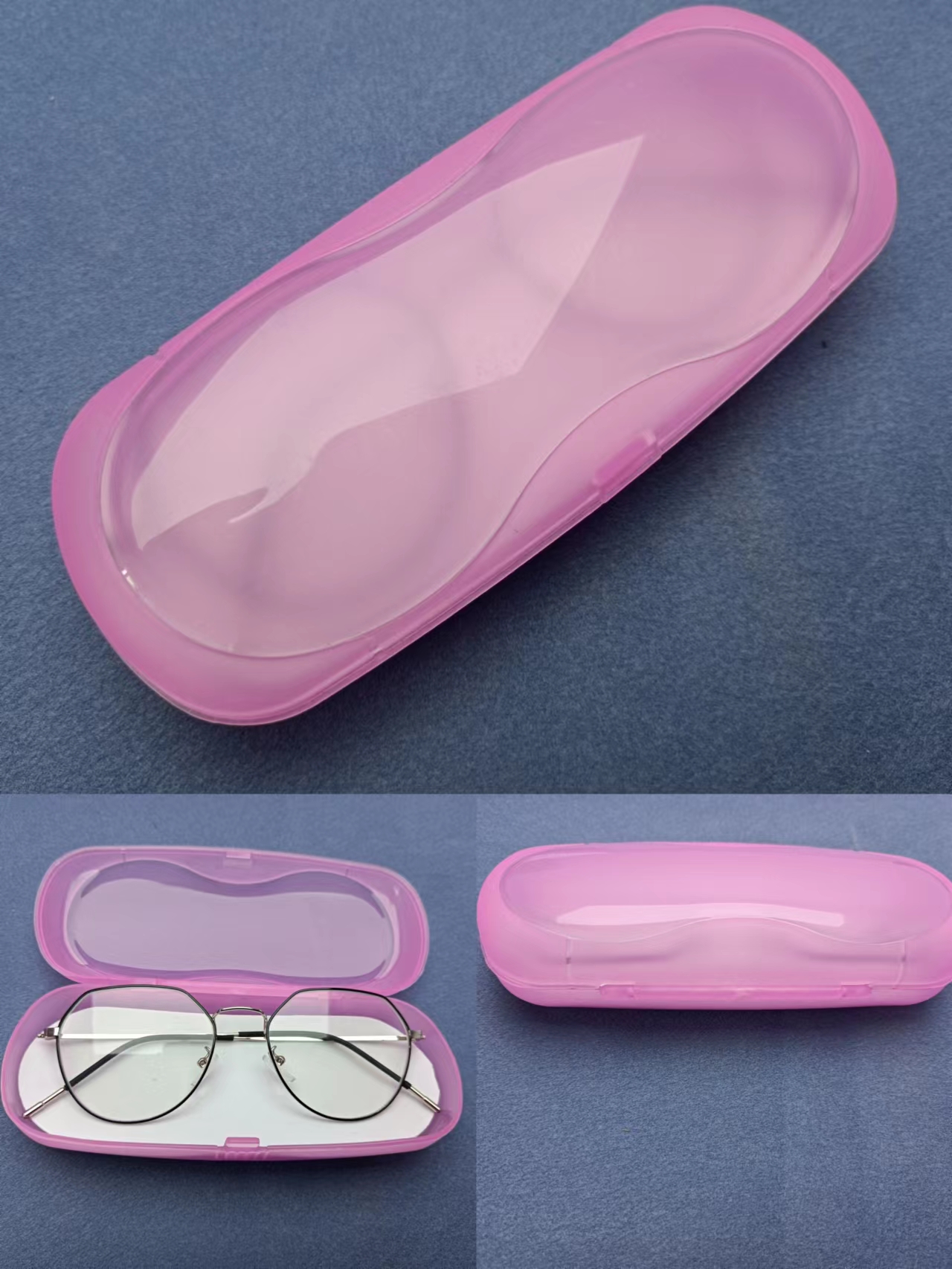 Plastic glasses case