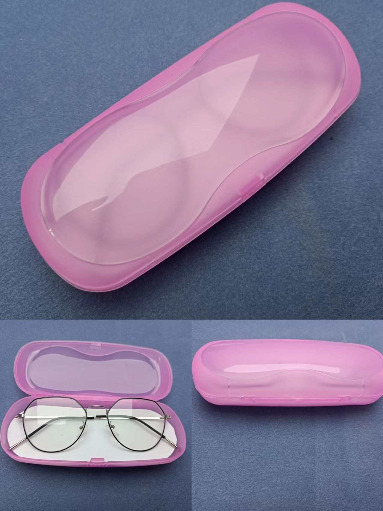 Plastic glasses case