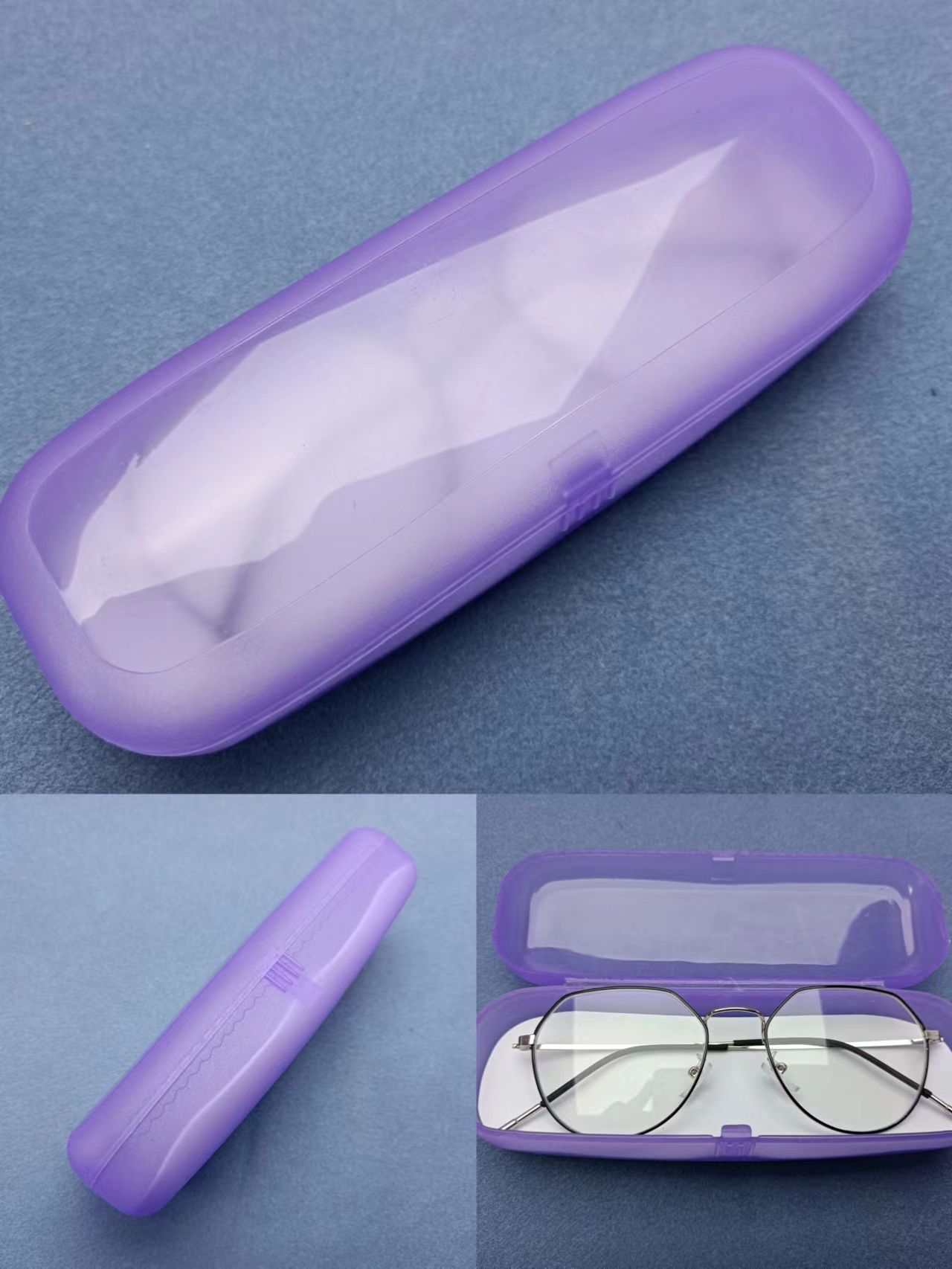 Plastic glasses case