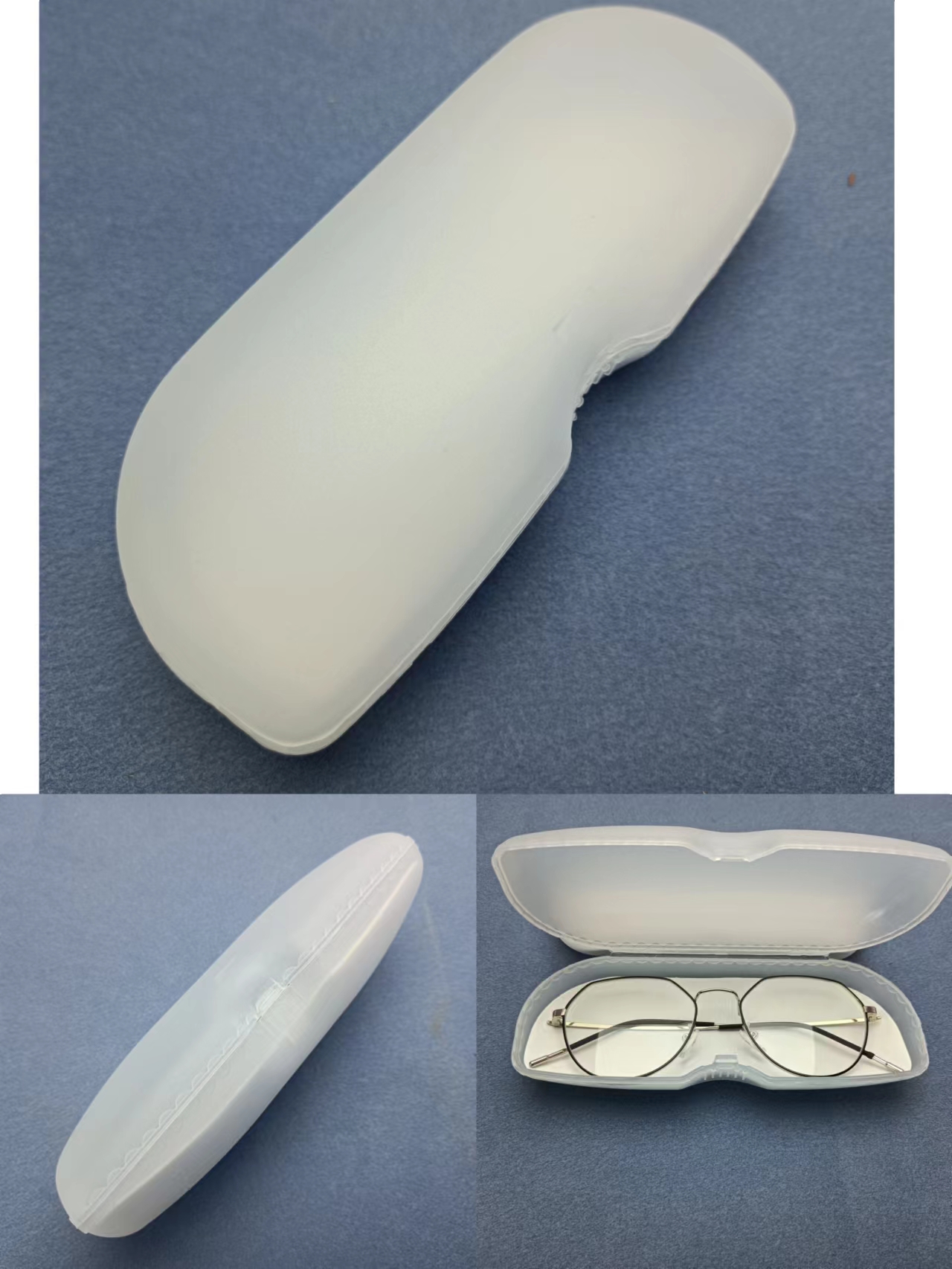 Plastic glasses case