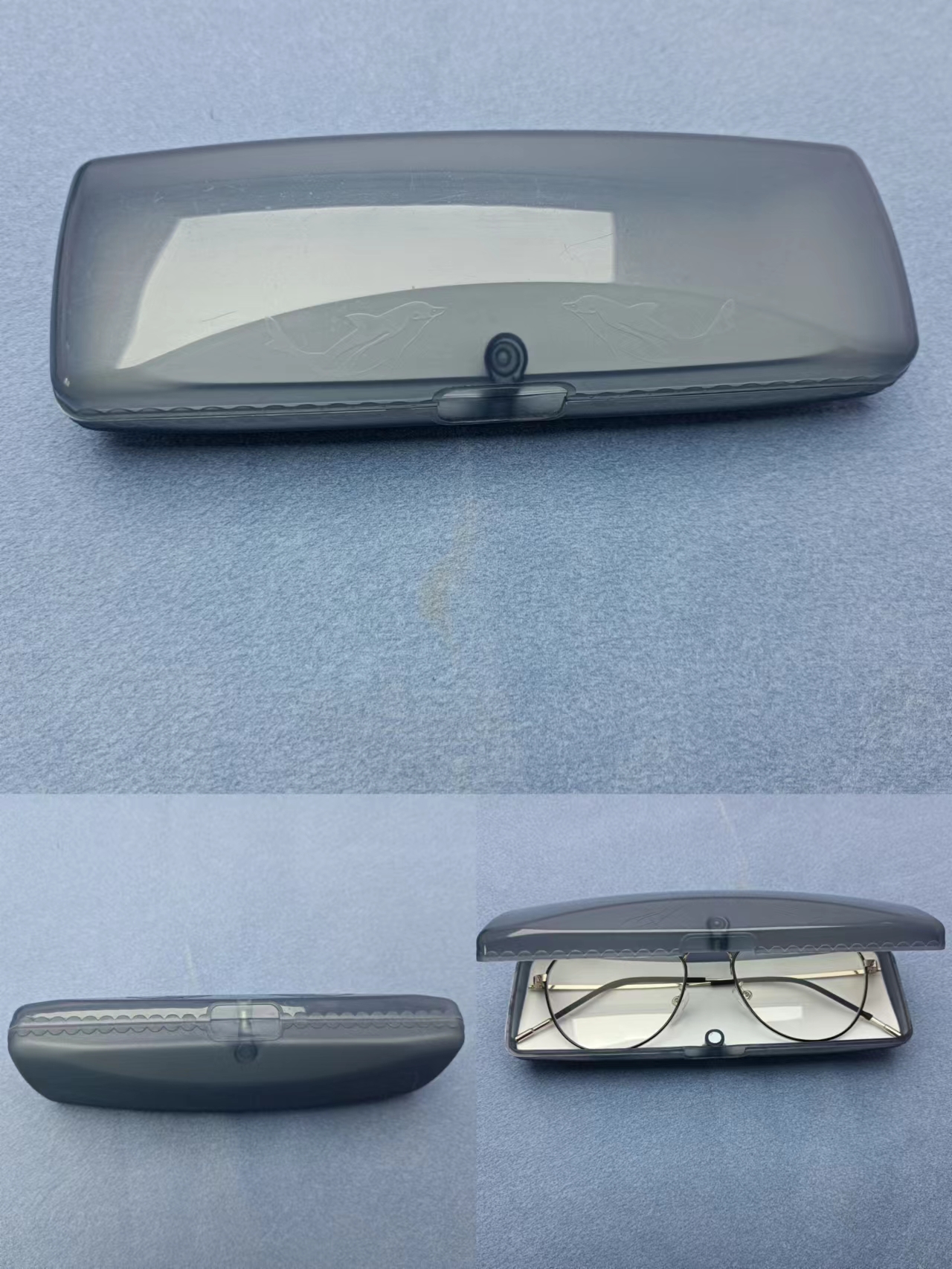 Plastic glasses case