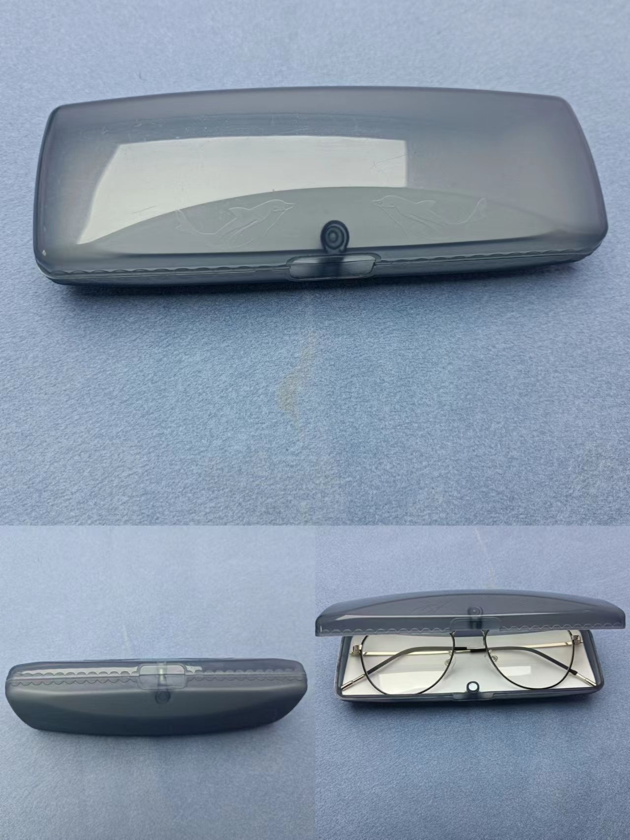 Plastic glasses case