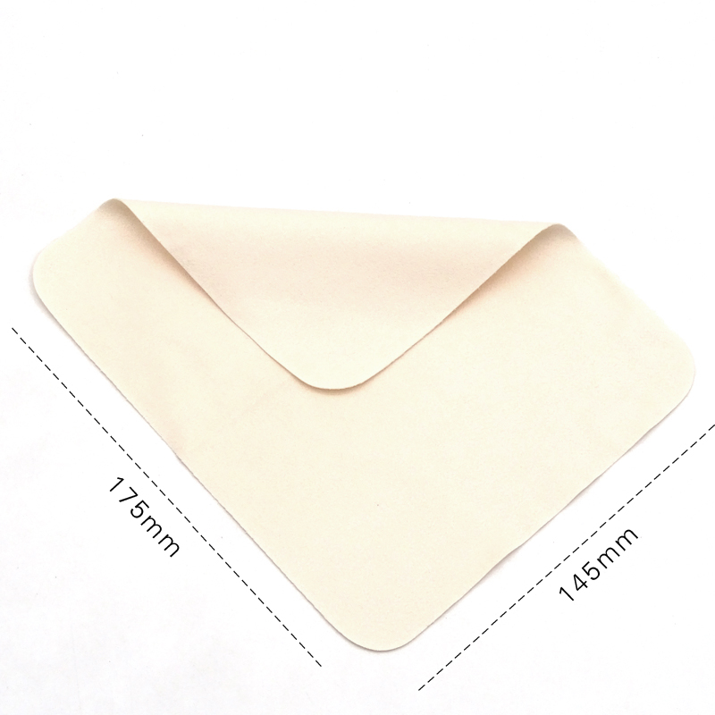 Microfiber glasses cloth米色海岛丝