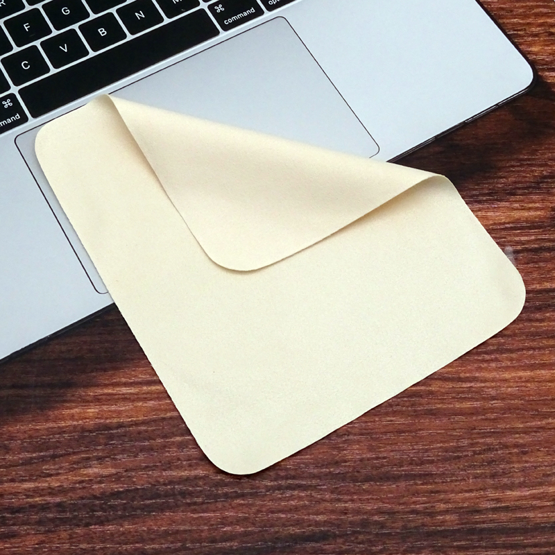 Microfiber glasses cloth米色海岛丝