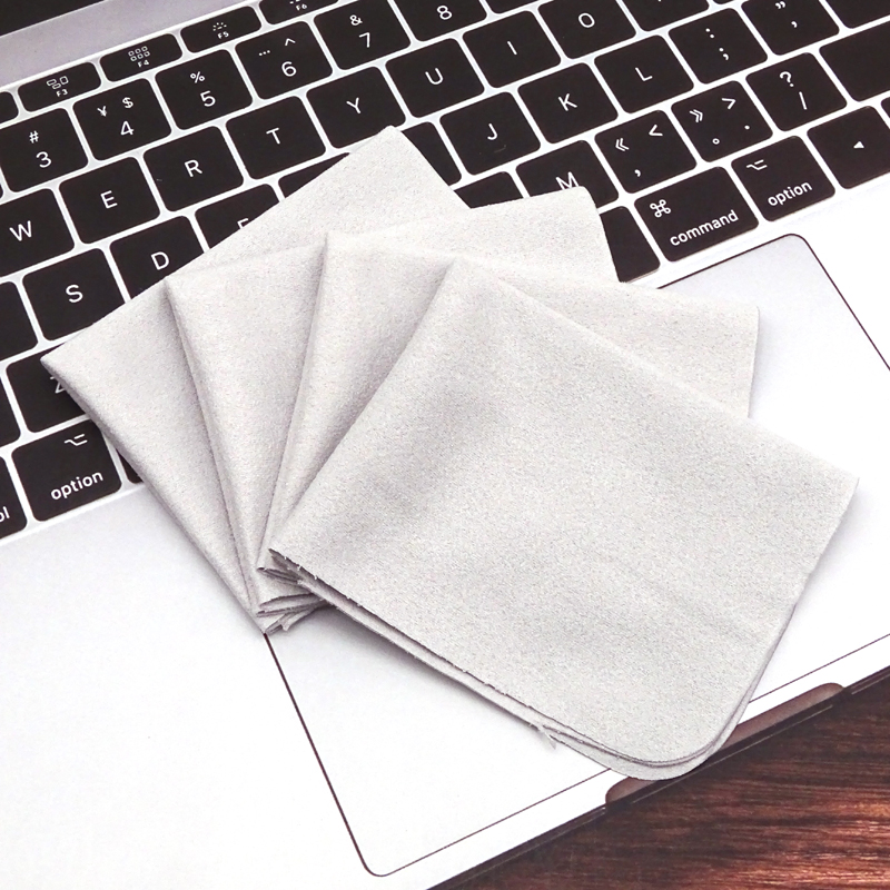 Microfiber glasses cloth灰色海岛丝