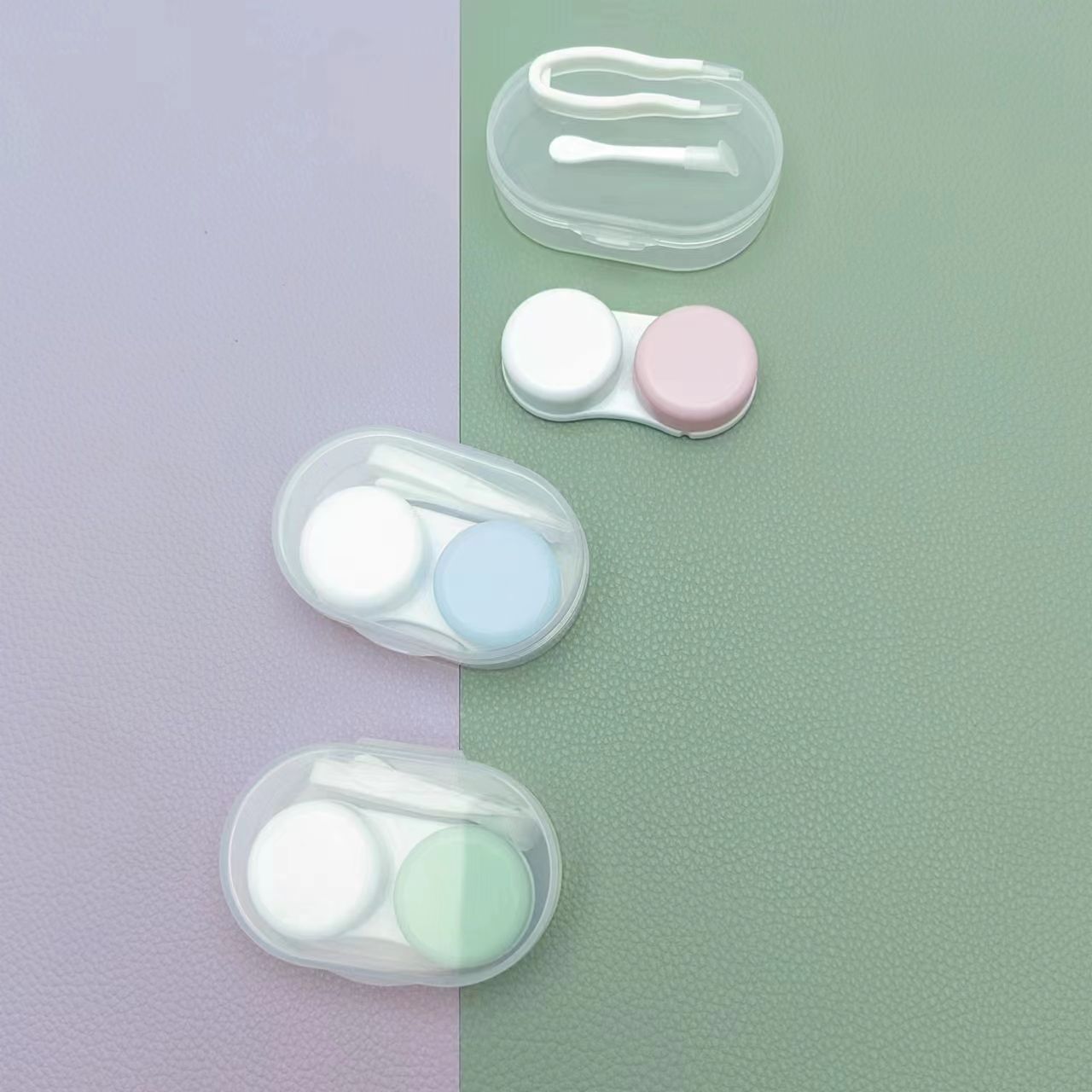 Contact  lens case K03双色双联