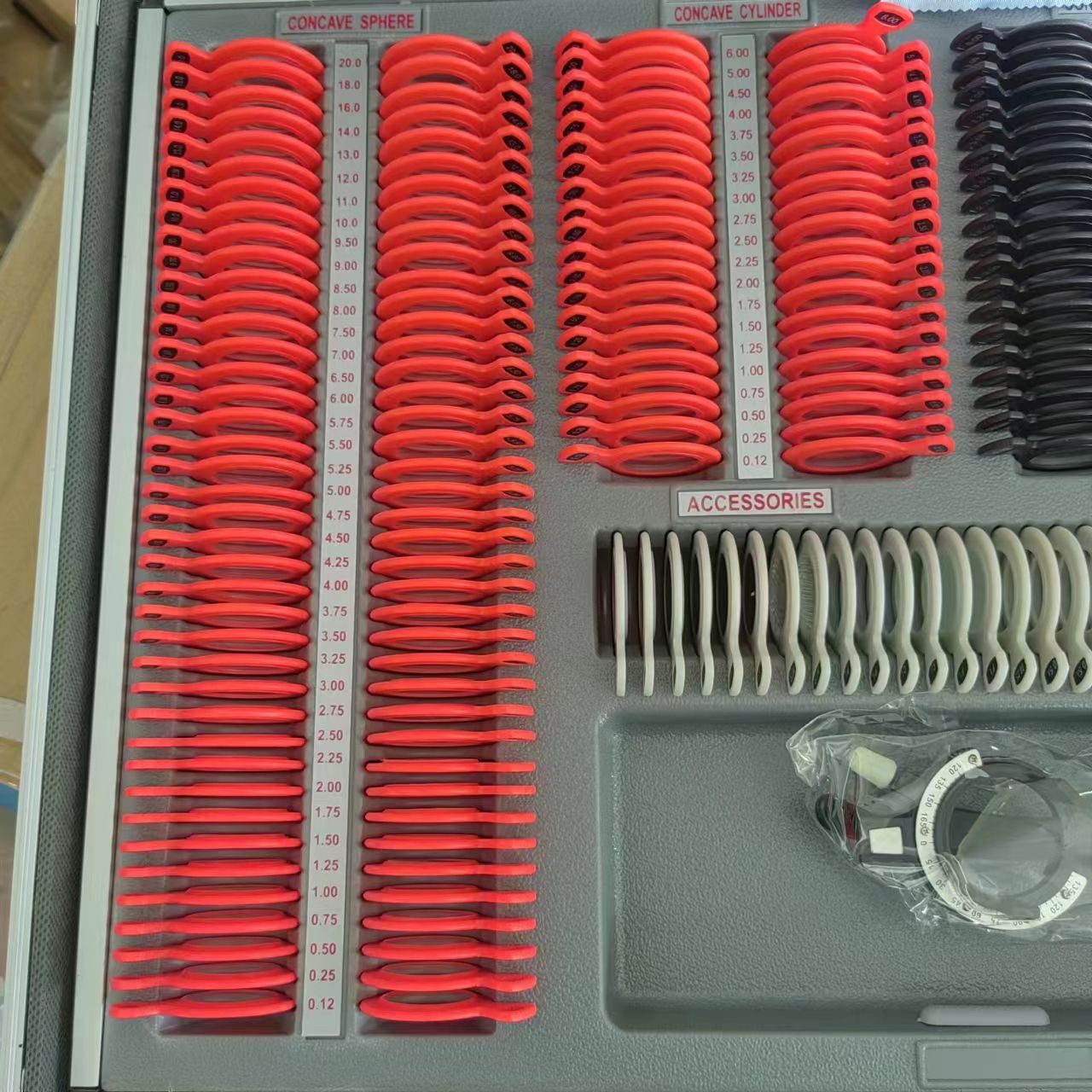 Optometry box trial lens set(266 pcs plastic)