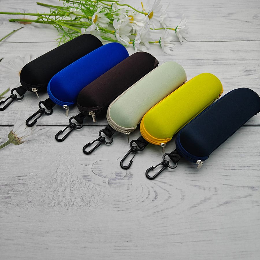 Zipper case 针织小圆桶