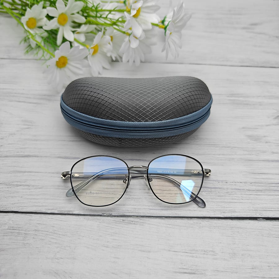 Zipper glasses case