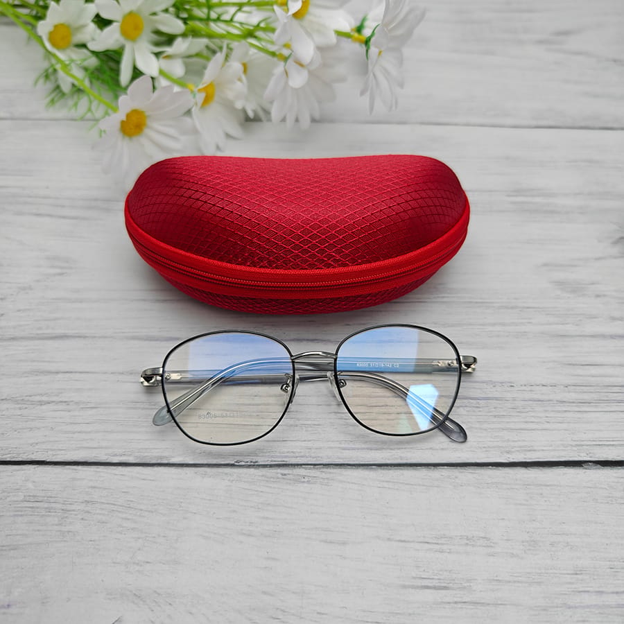 Zipper glasses case