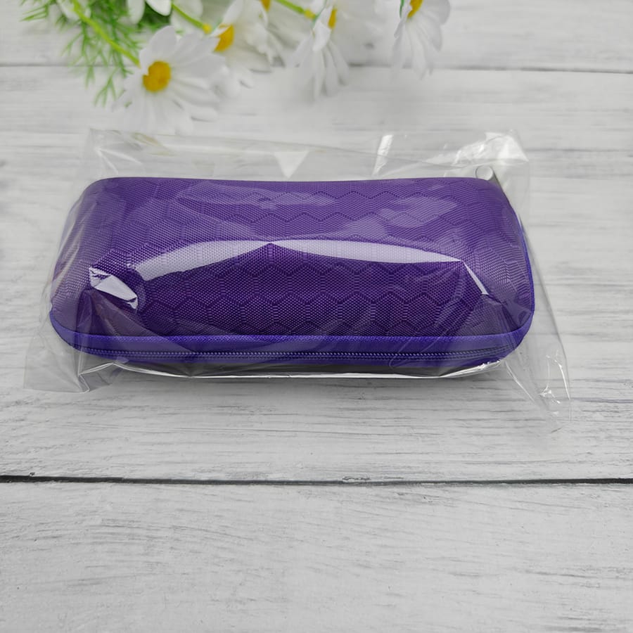 Zipper glasses case