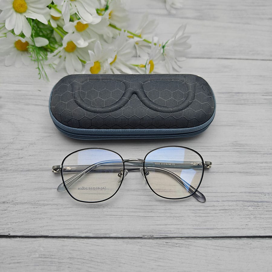 Zipper glasses case