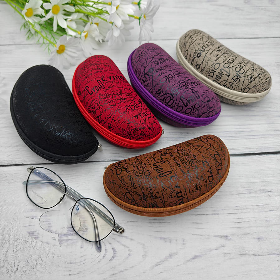 Zipper glasses case