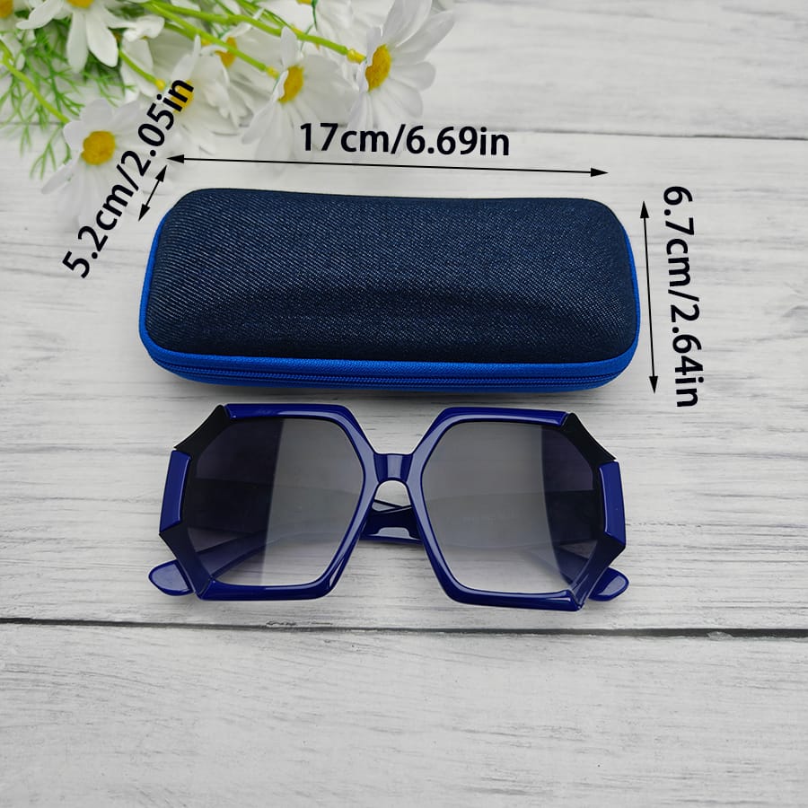 Zipper glasses case
