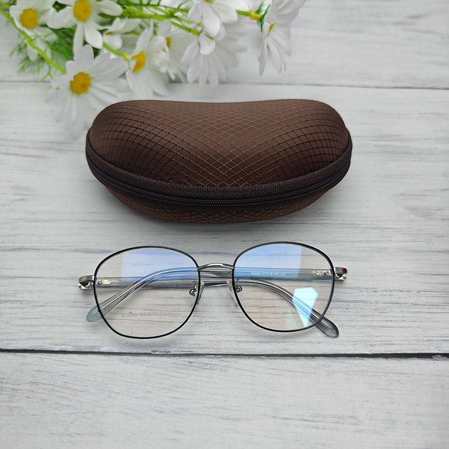 Zipper glasses case