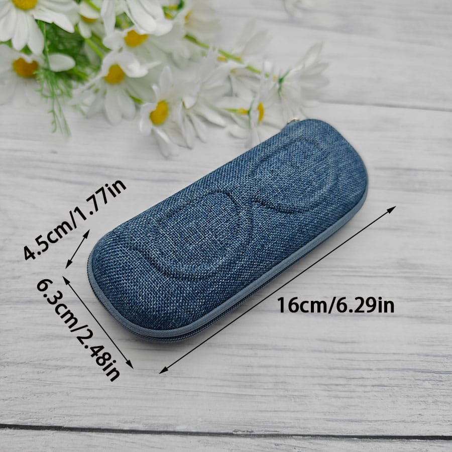 Zipper glasses case