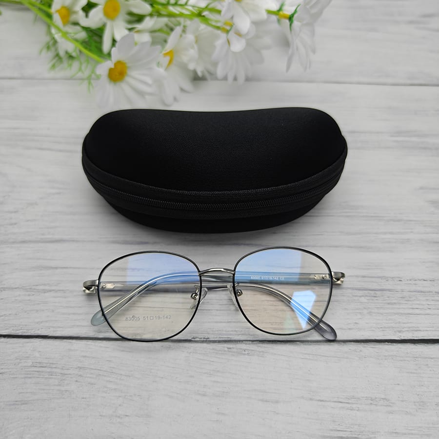 Zipper glasses case