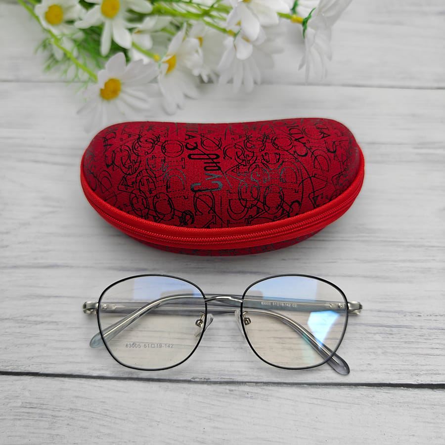 Zipper glasses case