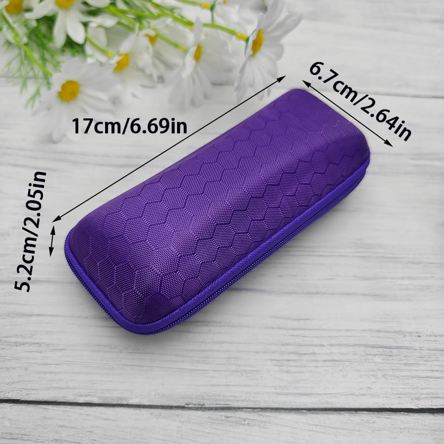 Zipper glasses case