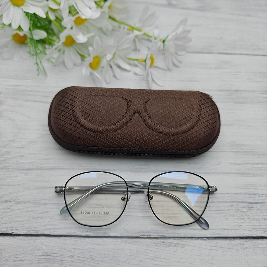 Zipper glasses case