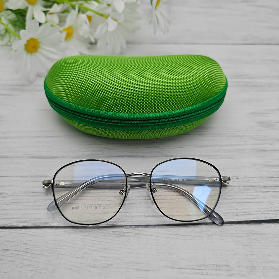Zipper glasses case