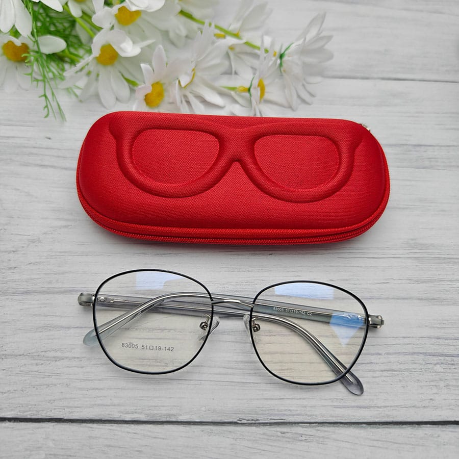 Zipper glasses case