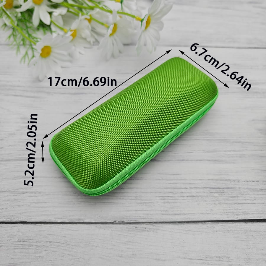 Zipper glasses case