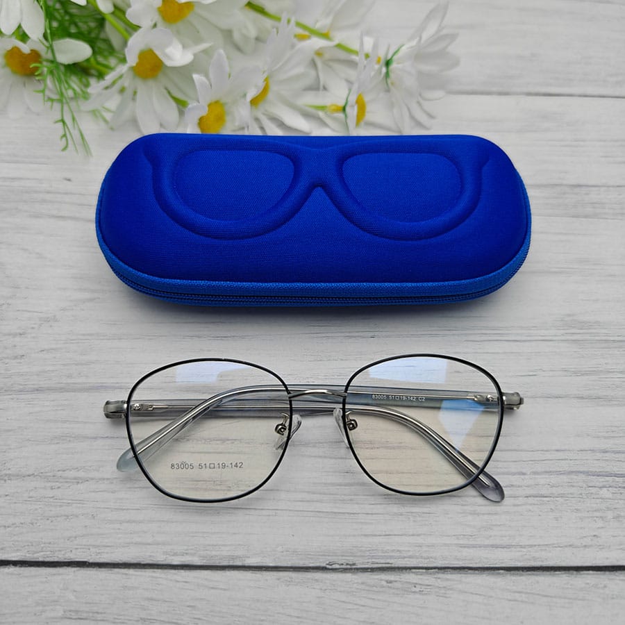 Zipper glasses case
