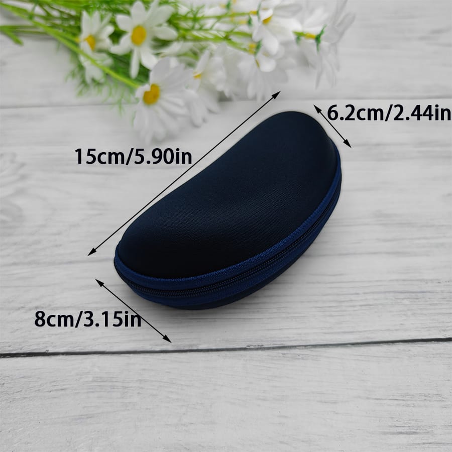 Zipper glasses case