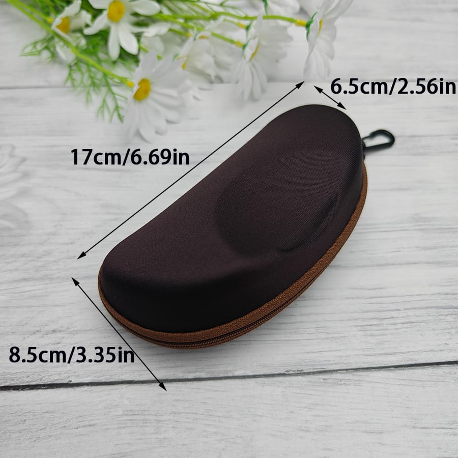 Zipper glasses case