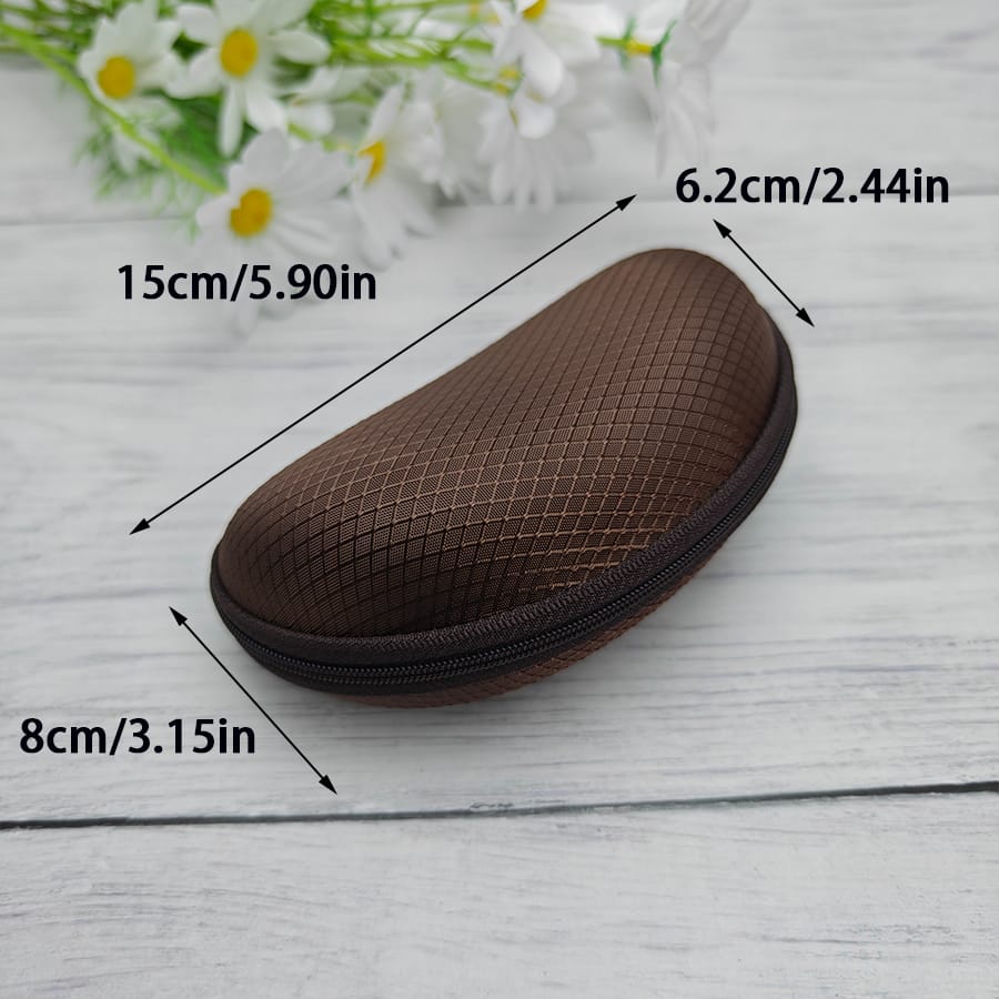 Zipper glasses case