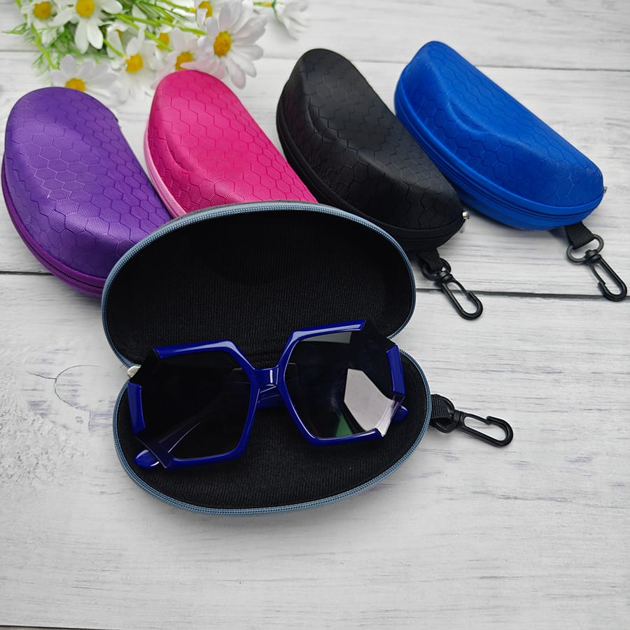 Zipper glasses case