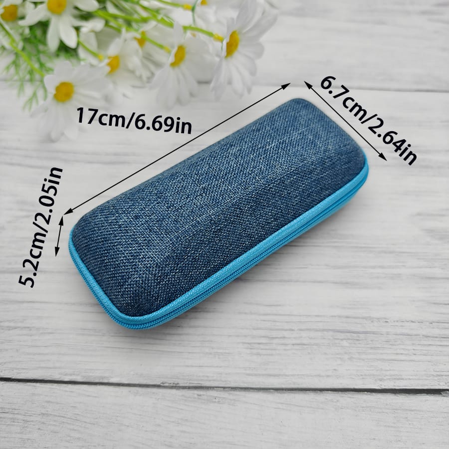Zipper glasses case