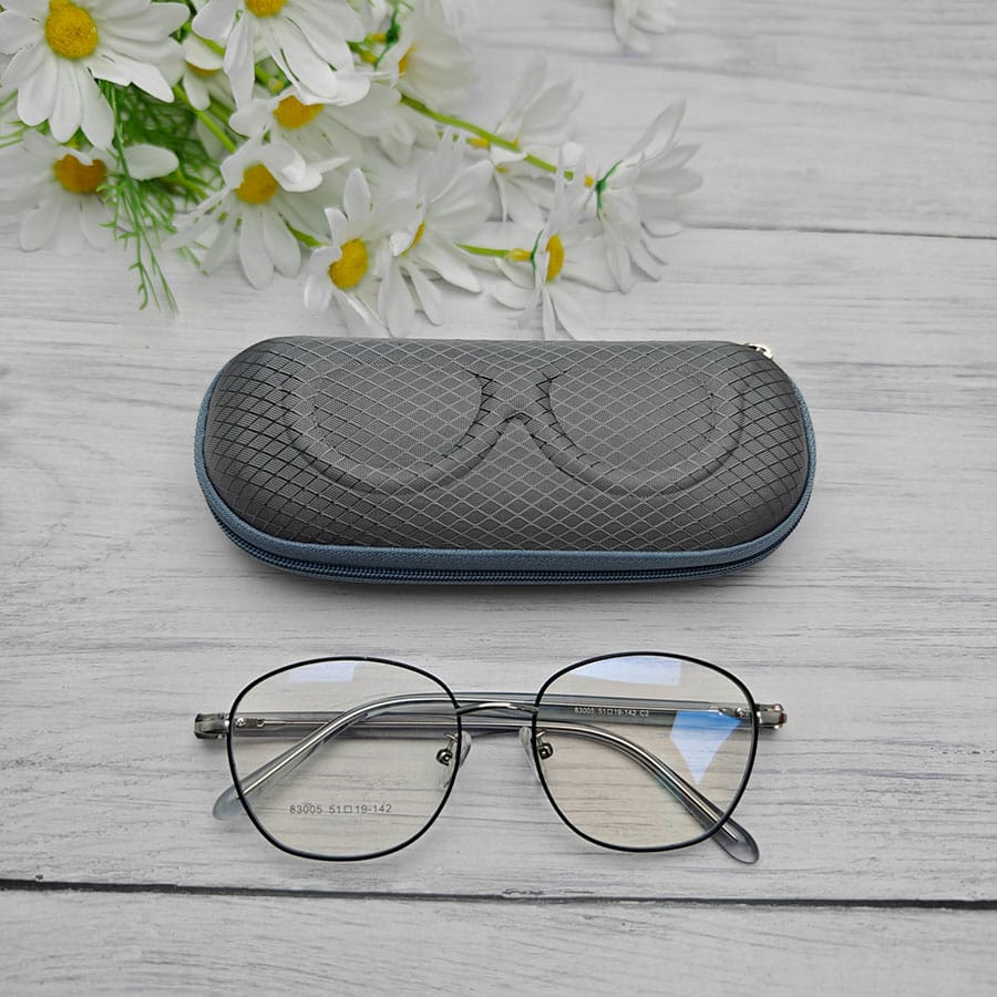 Zipper glasses case